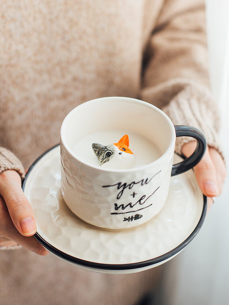 Peekaboo Kitten Ceramic Mug