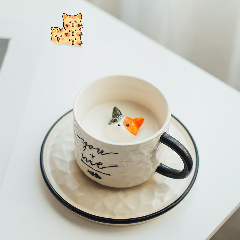 Peekaboo Kitten Ceramic Mug