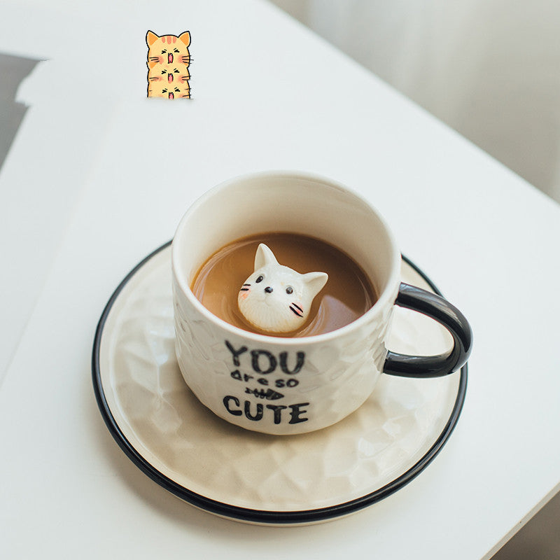 Peekaboo Kitten Ceramic Mug